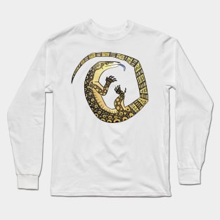 Asian Water Monitor Lizard Cutie Long Sleeve T-Shirt